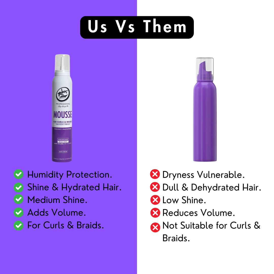 Rolda - Hair Mousse for Curly Hair & Braid