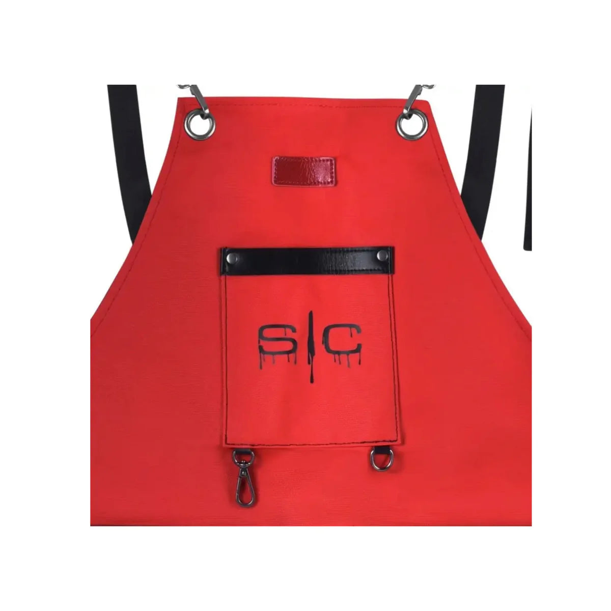 StyleCraft Professional Heavy Weight Waterproof Red/Black Barber/Salon Hair Cutting Apron