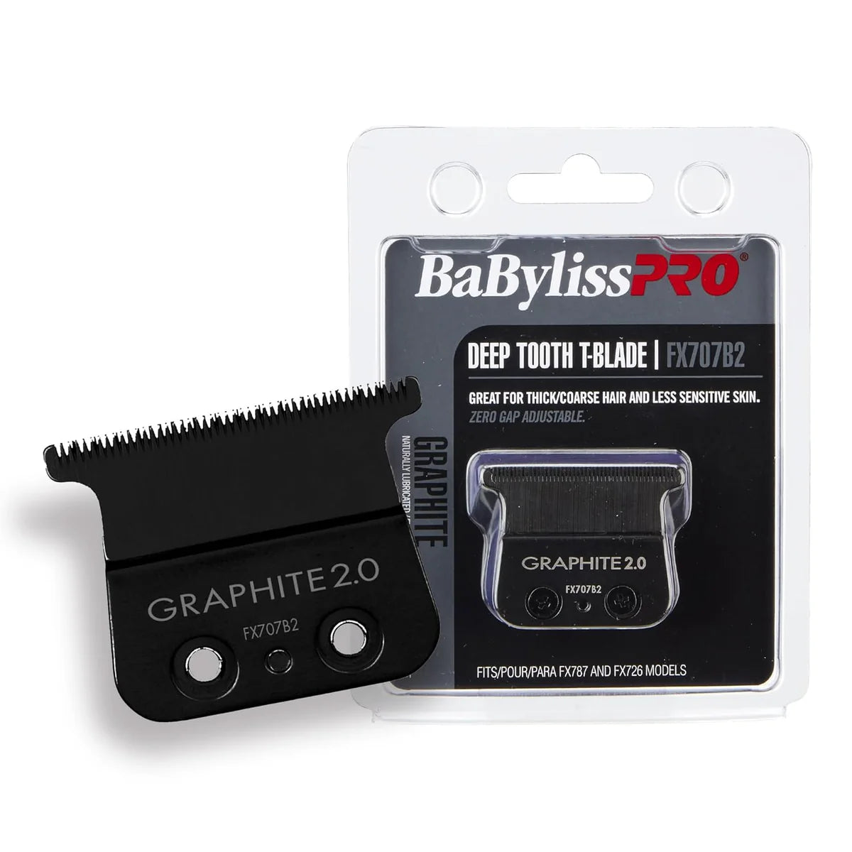 BaBylissPRO Black Graphite 2.0 Trimmer Blade - Deep Tooth (FX707B2)