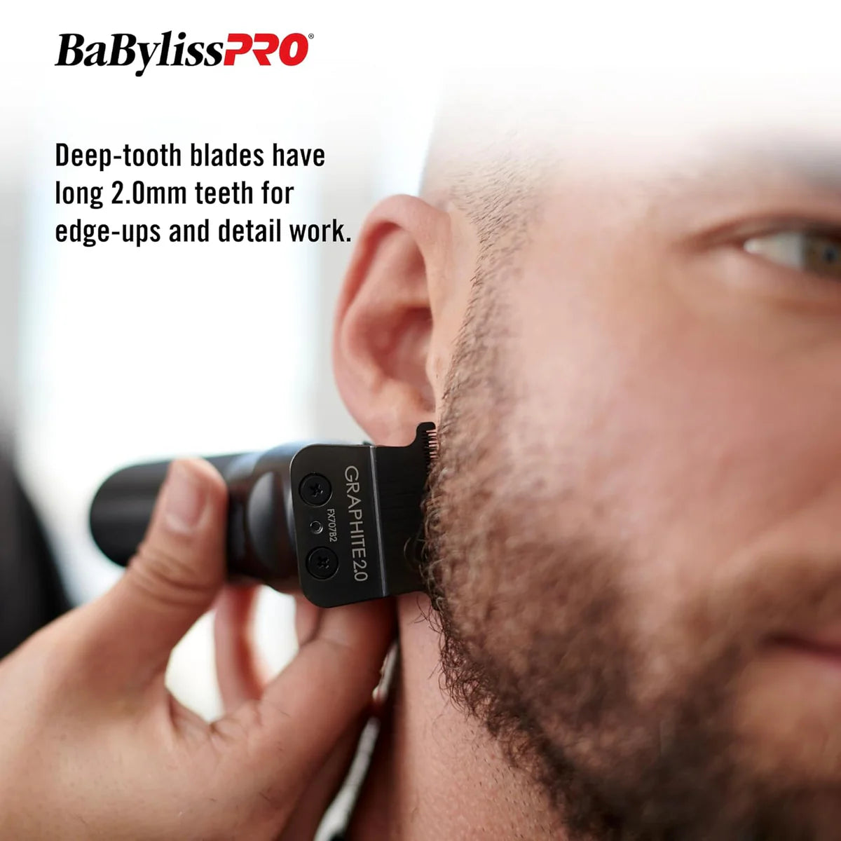 BaBylissPRO Black Graphite 2.0 Trimmer Blade - Deep Tooth (FX707B2)