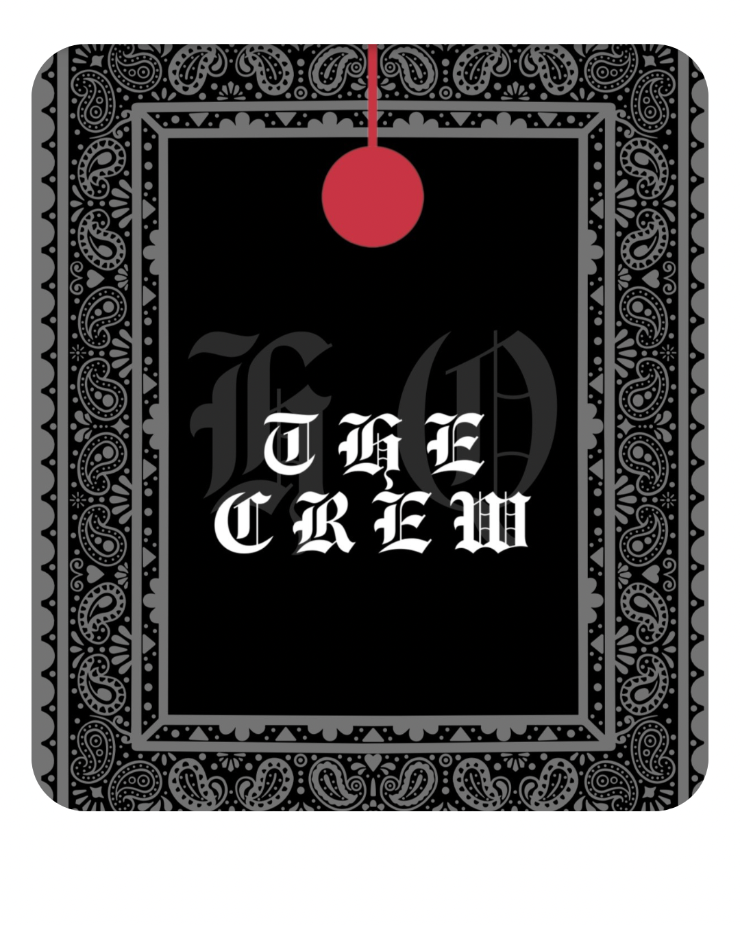 The Crew HQ Matte Black Bandana Cape