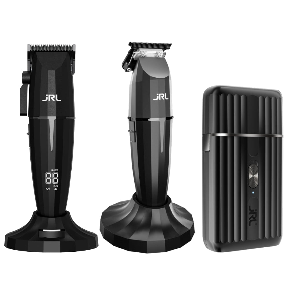 JRL ONYX Clipper + JRL ONYX Trimmer + JRL ONYX Shaver (Combo) +Free Immortal Venom Aftershave