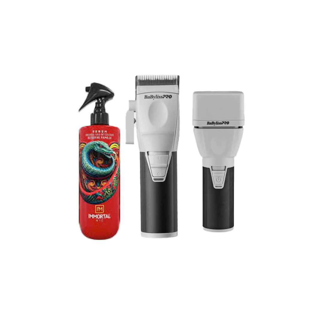 BaBylissPRO CoreFX Cordless Clipper & Shaver Combo + Free Immortal Venom Aftershave