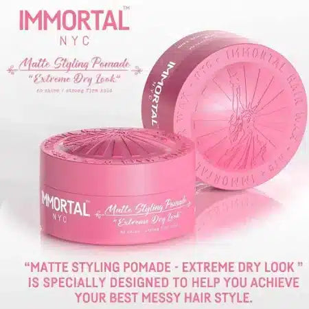 Immortal NYC Matte Styling Pomade – Pink