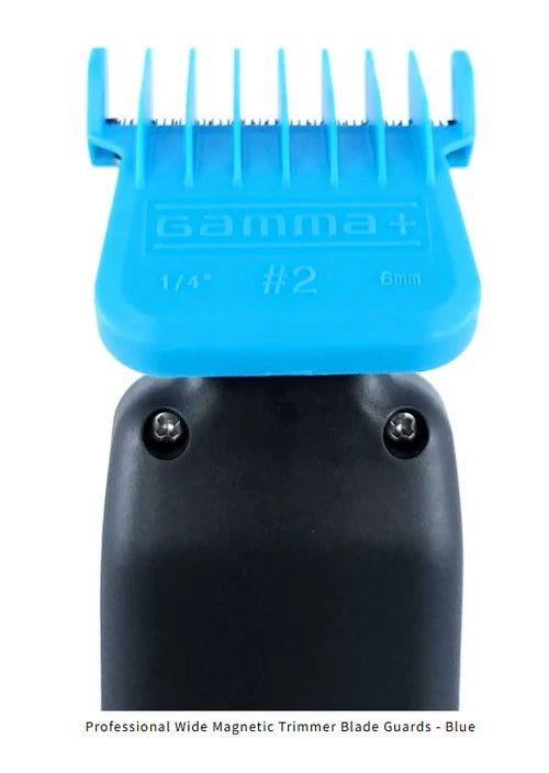Gamma+ Wide Magnetic Trimmer Blade Guards - Blue (GPWMTG)