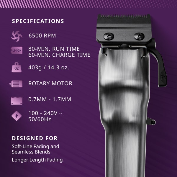 Wahl Professional All-Metal Legend+ Cord/Cordless Clipper (3027401/3027402)