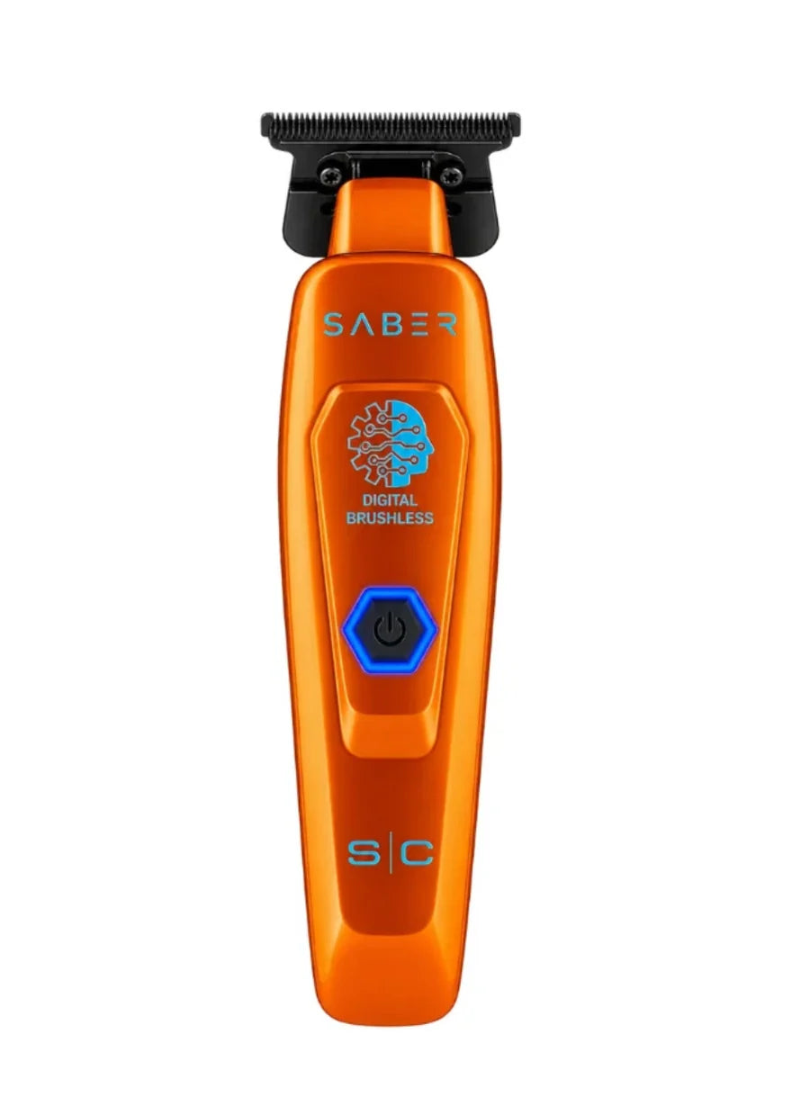 StyleCraft Saber Cordless Digital Brushless Motor Trimmer - Orange