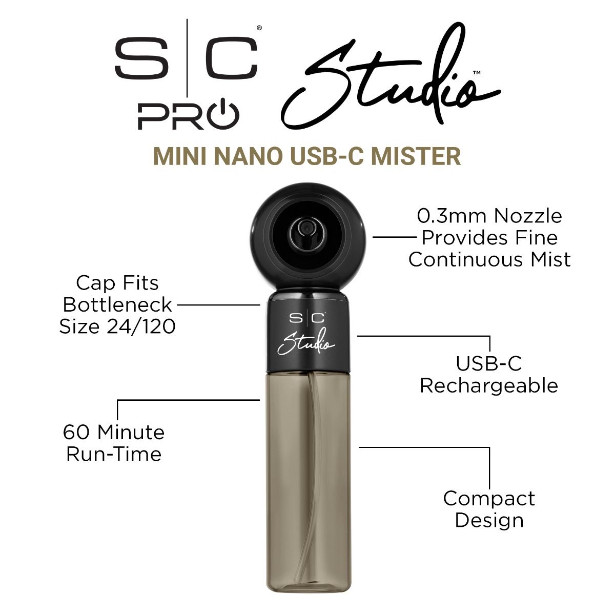 Studio - Mini Nano Mister 4 Fl Oz