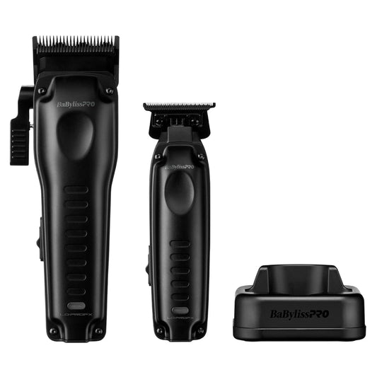 BaBylissPRO LO-PROFX High Performance Compact Clipper & Trimmer Set (FX8272PKMB)