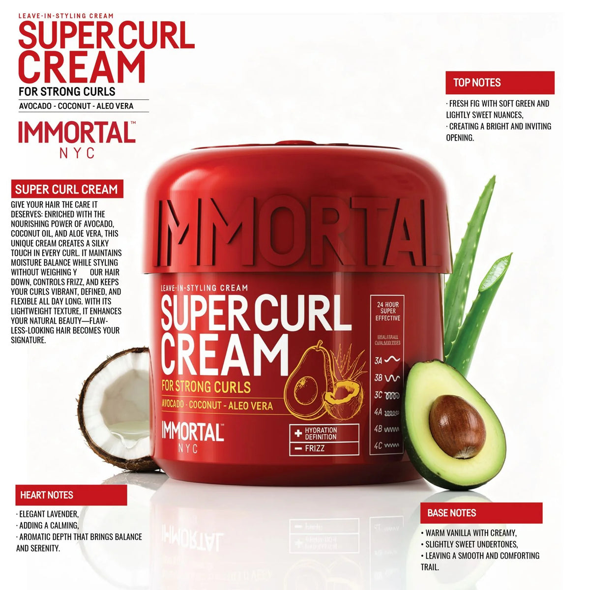IMMORTAL SUPER CURL CREAM