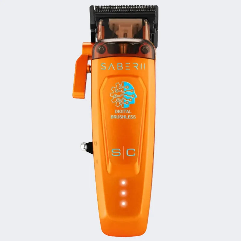 StyleCraft Saber 2 Cordless Digital Brushless Motor Clipper - Orange