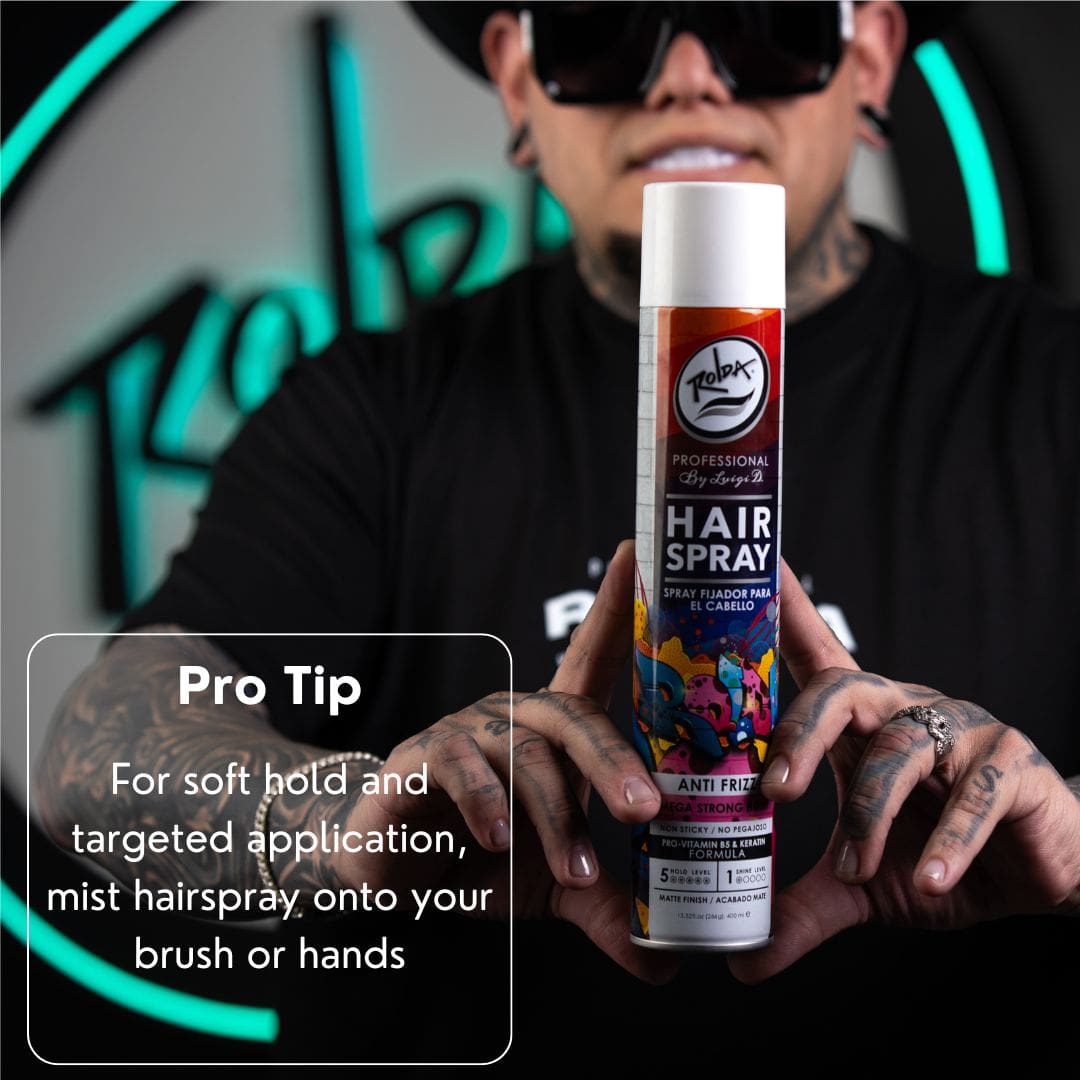 Rolda - Mega Strong Hold Hair Spray | Matte Finish, Pro-Vitamin B5, Fight Moisture & Humidity, Catch Flyaway