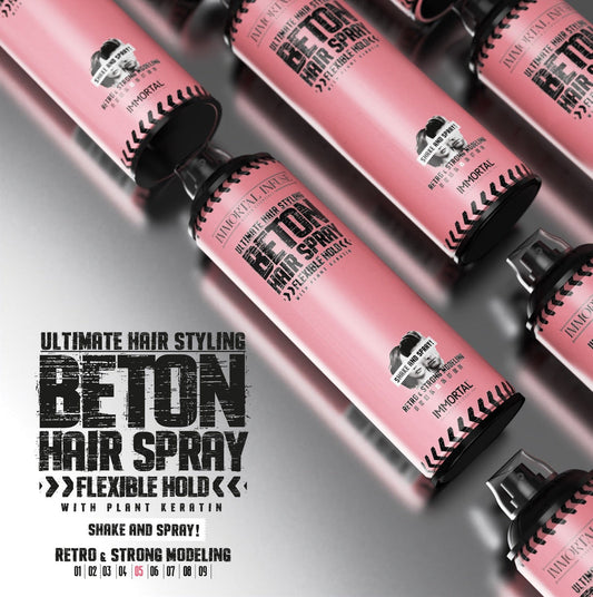 Immortal Beton Hair Spray Flexible Hold' low shine/plant keratin/500ml