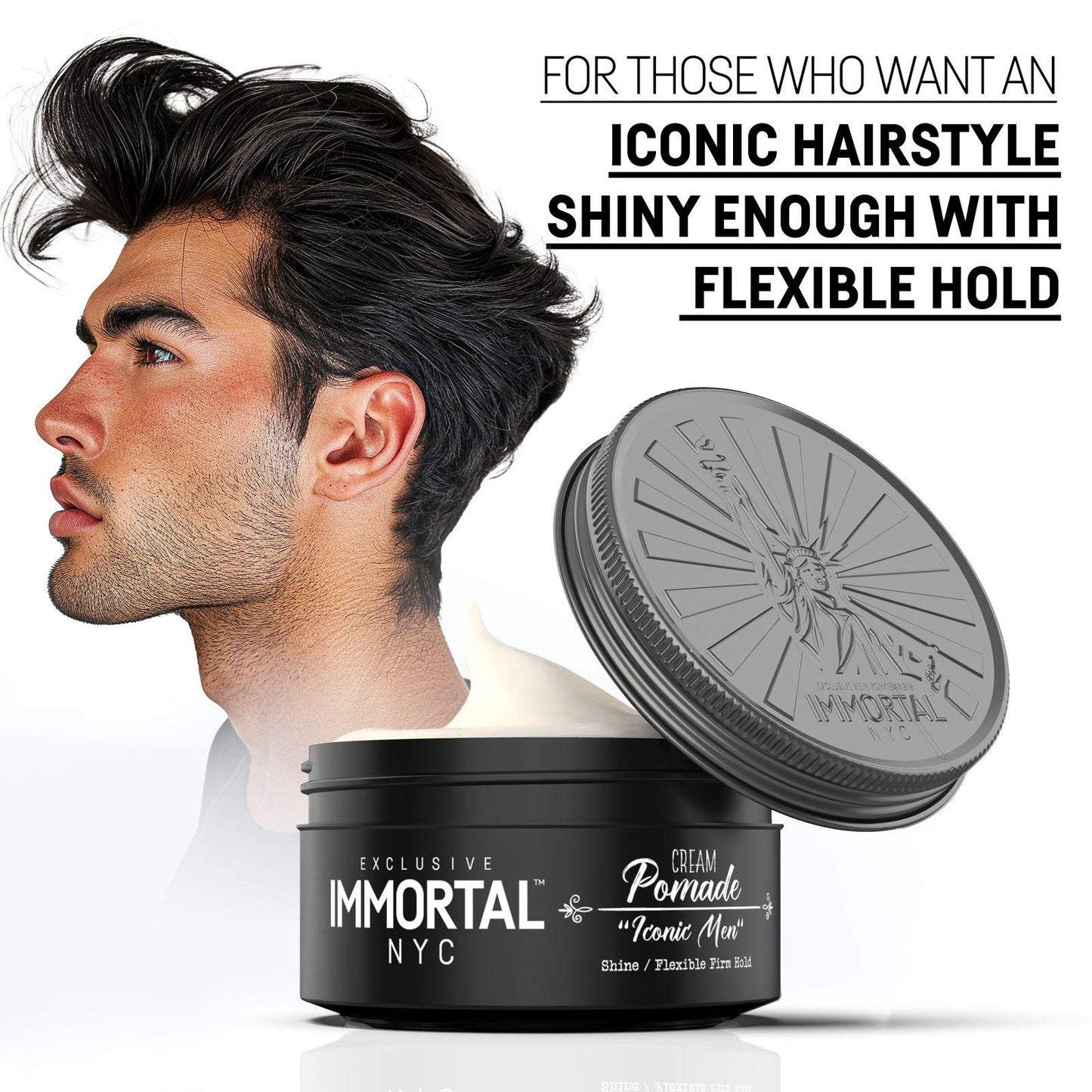 Immortal NYC Iconic Man" - Cream Pomade