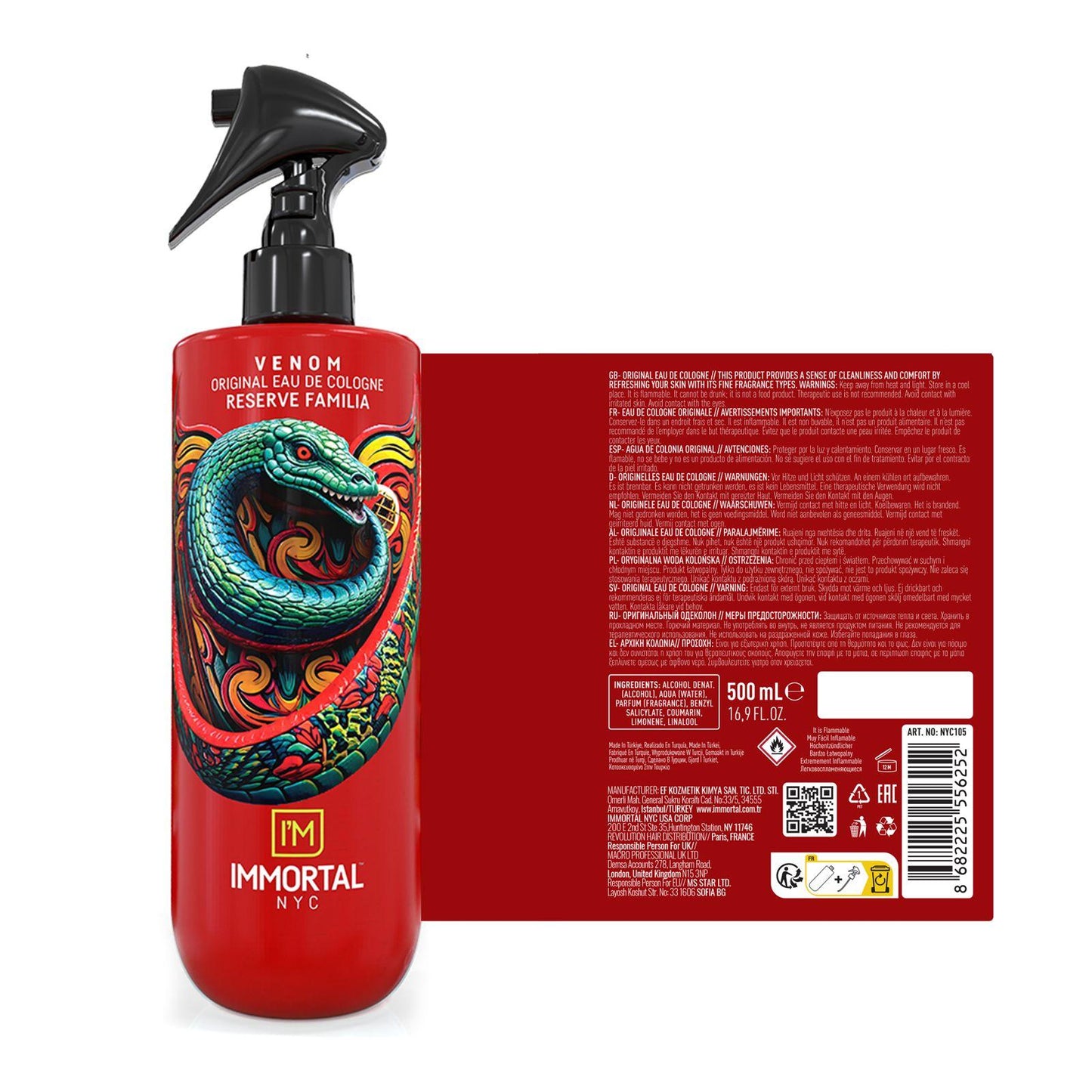 Immortal NYC Venom Cologne