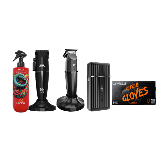 JRL ONYX Clipper + JRL ONYX Trimmer + JRL ONYX Shaver (Combo) +Free Immortal Venom Aftershave