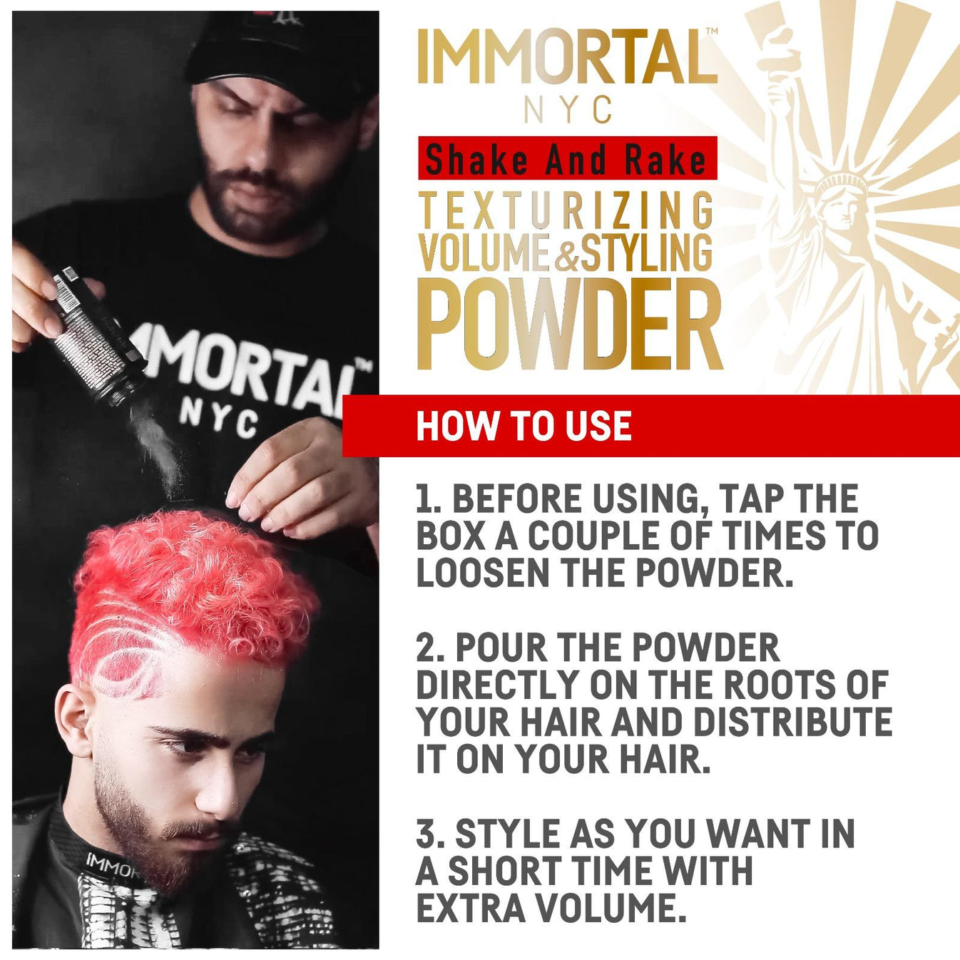 Immortal Shake & Rake 5 in 1 Texture Powder