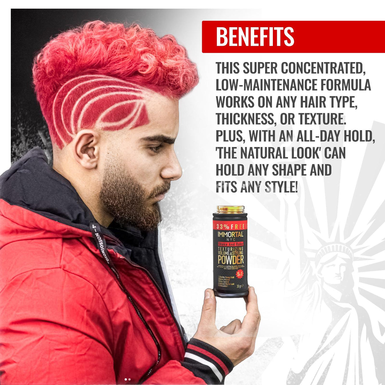 Immortal Shake & Rake 5 in 1 Texture Powder