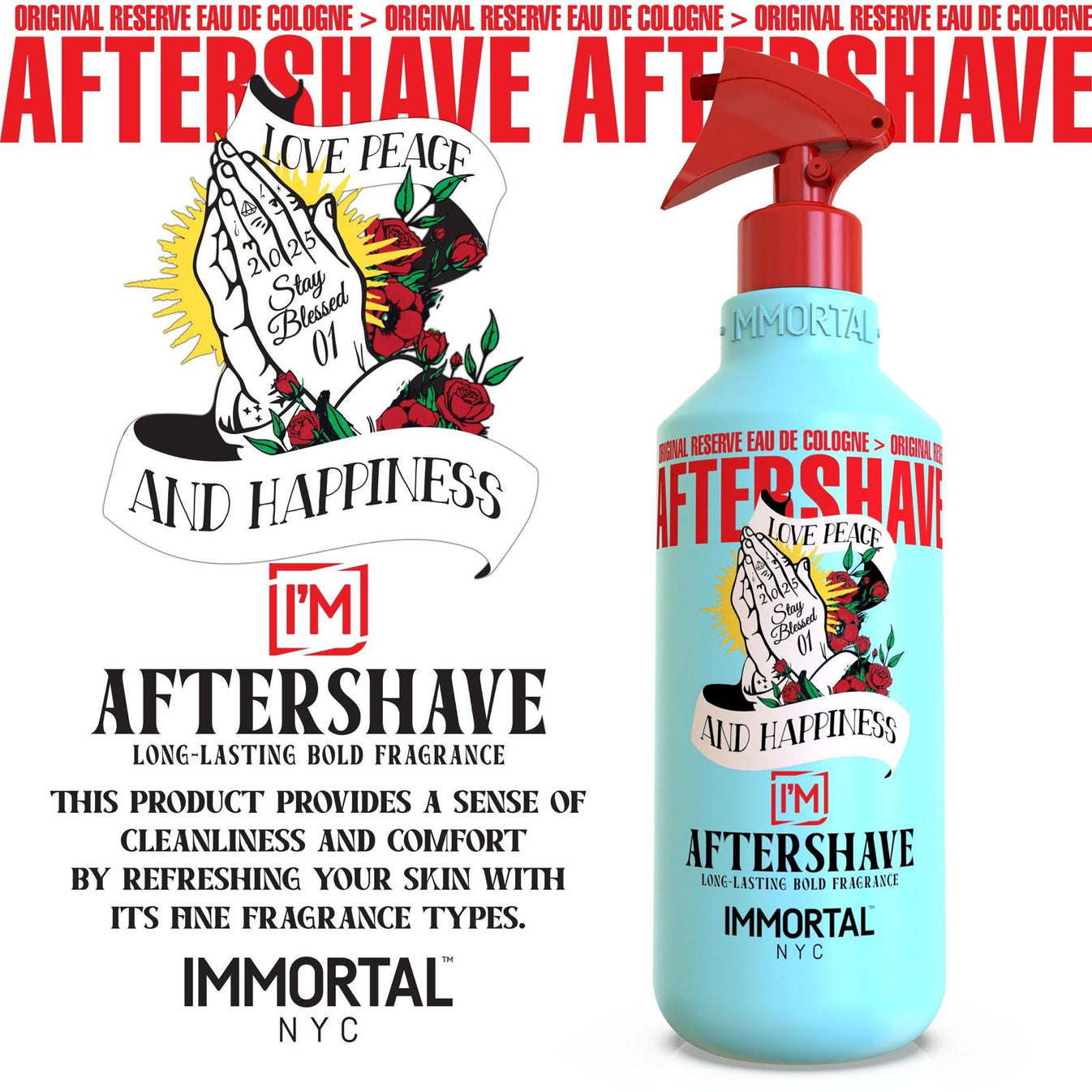 Immortal Aftershave Stay Blessed 01