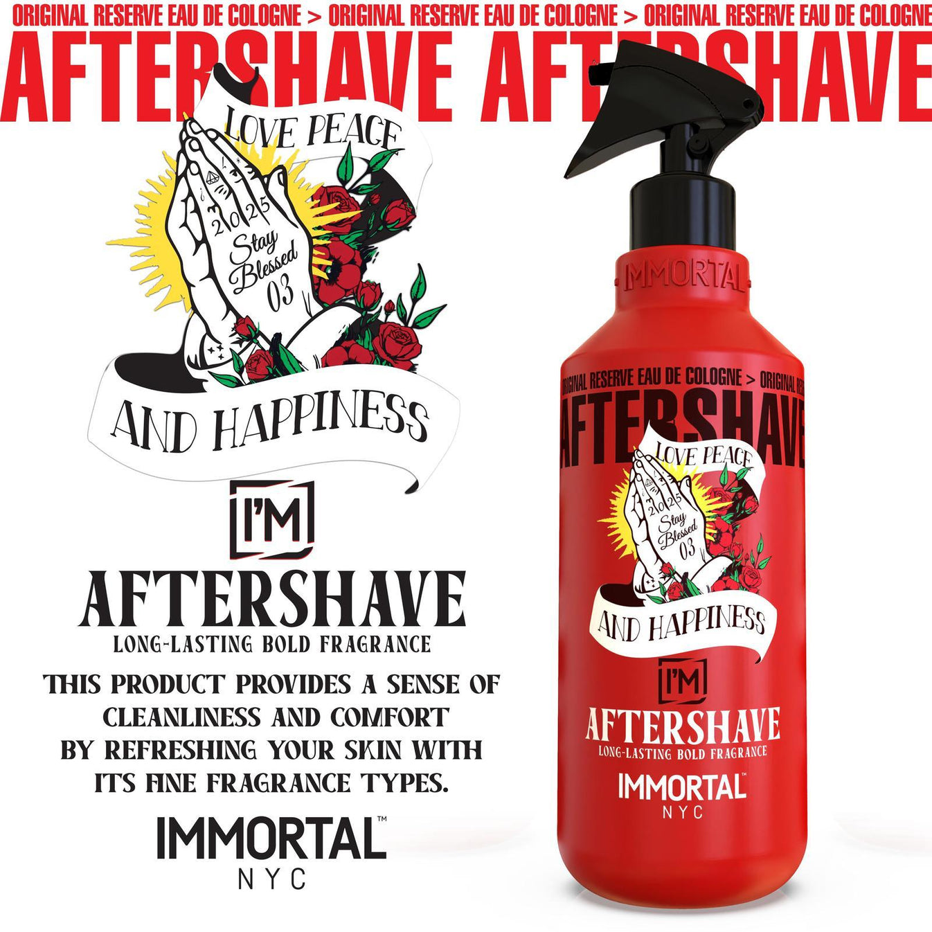Immortal Aftershave Stay Blessed 03