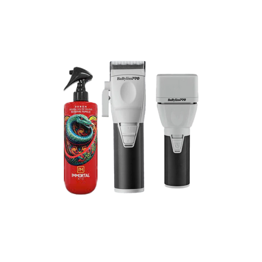 BaBylissPRO CoreFX Cordless Clipper & Shaver Combo + Free Immortal Venom Aftershave