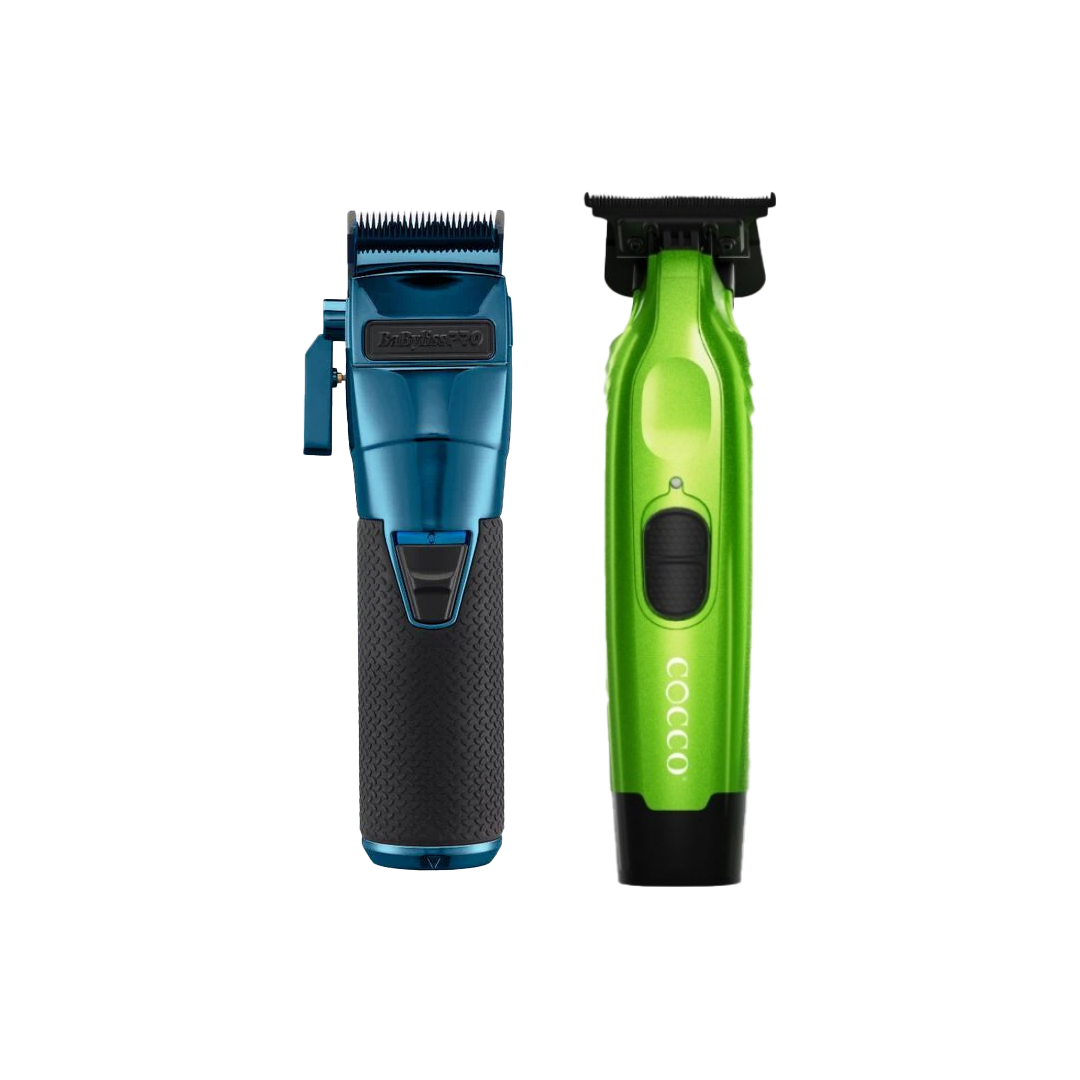 Babyliss FXONE Clipper + Cocco Hyper Veloce Trimmer (Green)