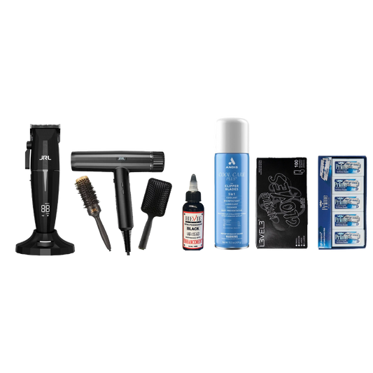 JRL Black Friday Bundle JRL Clipper + JRL Forte Dryer+ Comb set + Hevie Enhancement+ Cool Care +Gloves+ Dorco Prime Blades